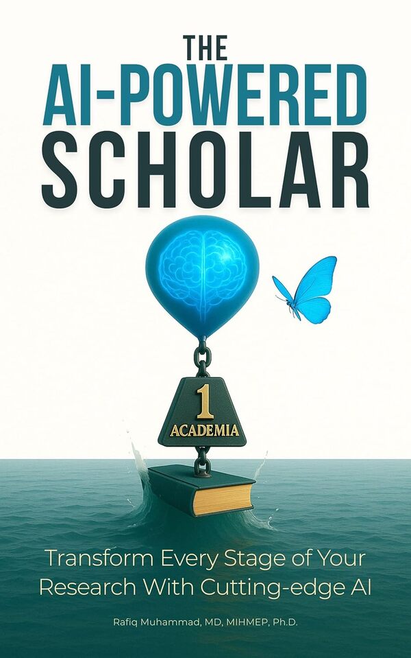 Cover of The AI-Powered Scholar: Transform Every Stage of Your Research With Cutting-edge AI