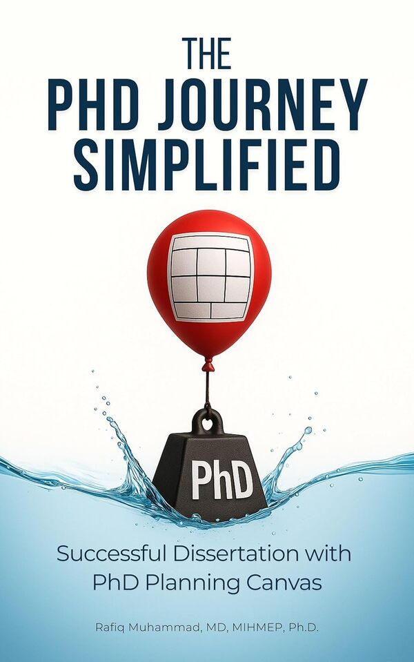 Cover of PhD Journey Simplified: Successful Dissertation with PhD Planning Canvas